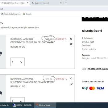 Adidas Ayakkabı Sepet Fiyatı Ve Liste Fiyatı Farklı