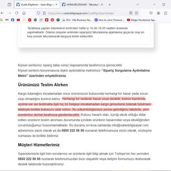 Vatan Bilgisayar Taahhüdünü Yerine Getirmiyor