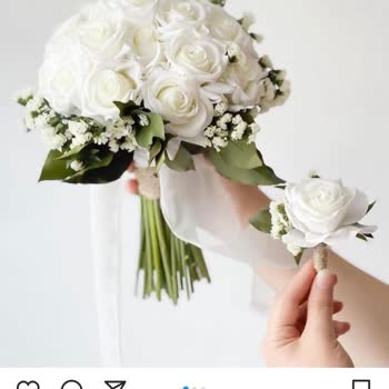 Cicekli.hikayeler (Instagram) Instagram Üzerinden Düğün Çiçek Buketi