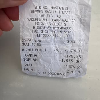 Birinci International Hastanesi Birinci Hastanesi Şikayetçiyim