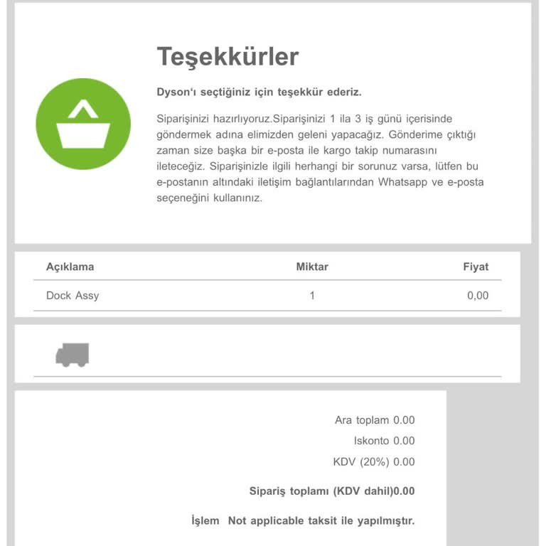 Dyson V10 Kutu İçinden Askı Aparatı Eksik Çıktı
