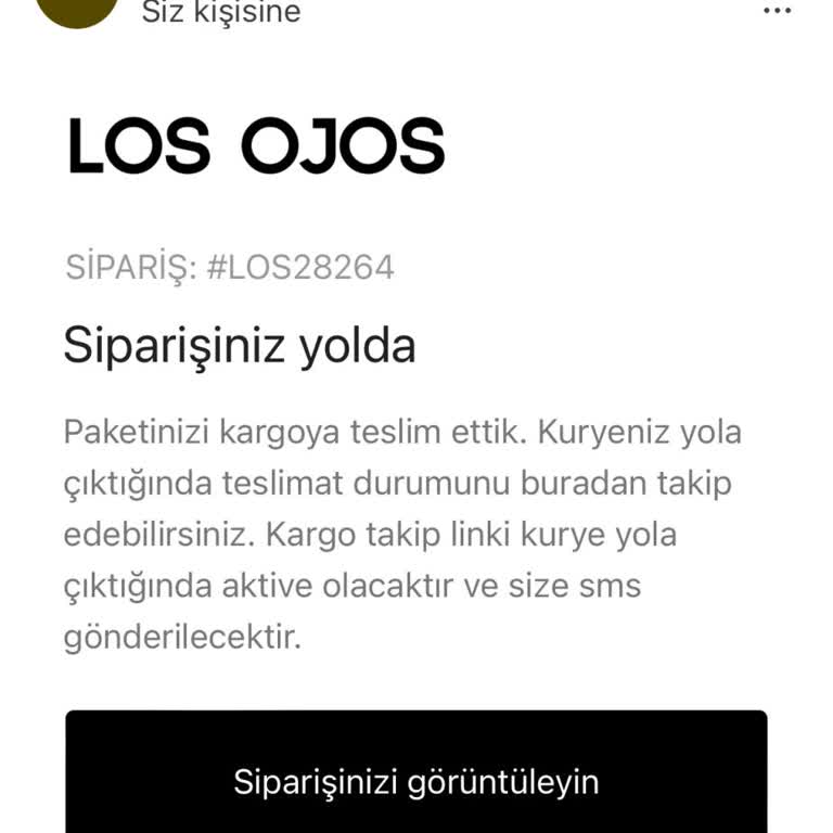 Los Ojos Ürünlerim Gelmedi. İlgilenen Yok