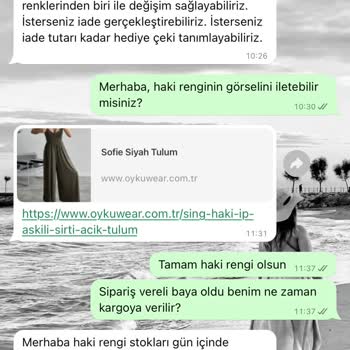 Oyku Wear Sipariş Sorunu Ve İade Sürecinde Yaşanan Gecikme