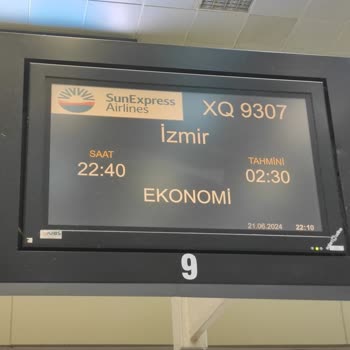 Sunexpress Adana-İzmir 6 Saatlik Rötarlı Uçuş Mağduriyeti!