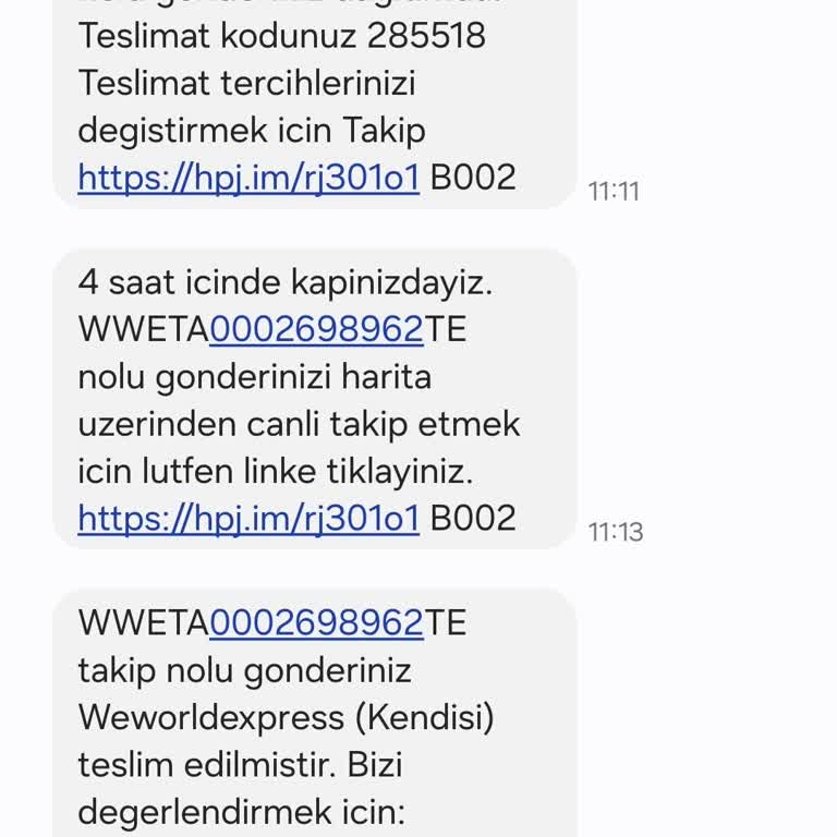 We World Express Ve World Kargomu Göndermiyor