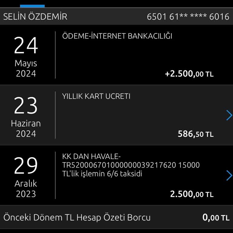Yapı Kredi Bankası Yıllık Kart Ücreti