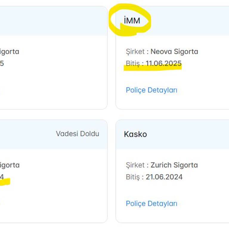 Sigortam.net 10 Gün 2 İmm Paketine Para Ödemem