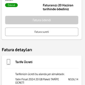 Vodafone Numara Taşımada Tarife Fiyatı Mağduriyeti