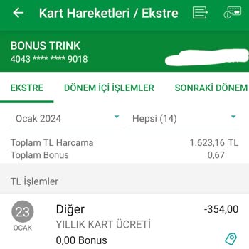Garanti Bankası Kart Aidat Ücreti
