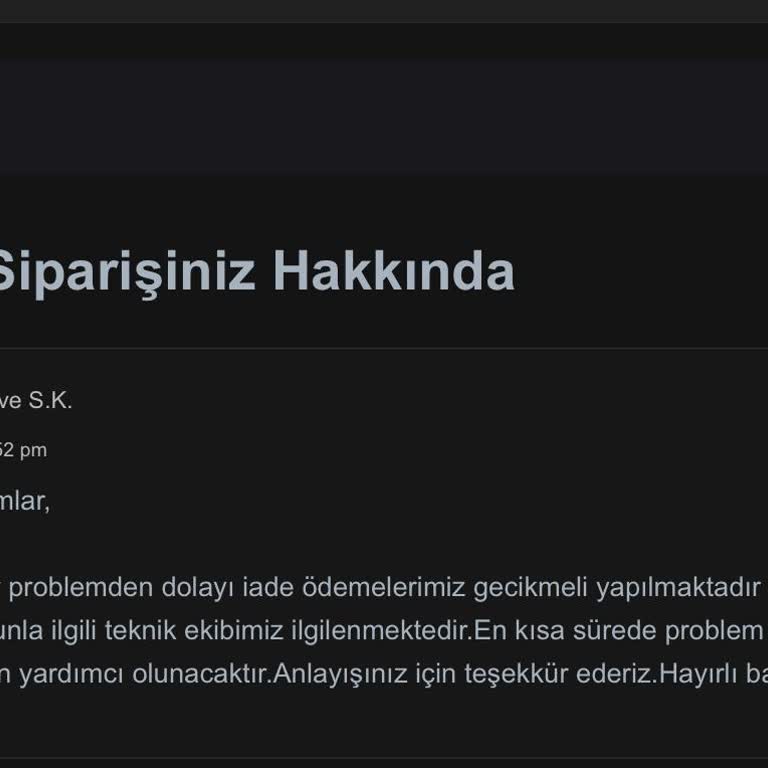 Sefamerve İade İşlemlerinde Yaşanan Sorunlar