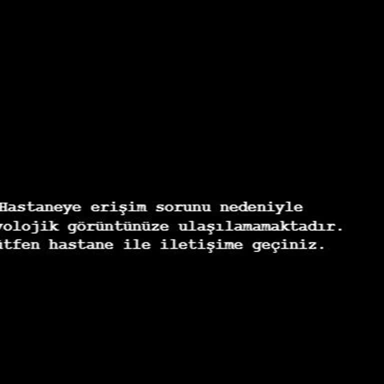Prof. Dr. Cemil Taşçıoğlu Şehir Hastanesi Hastane Radyolojik Görüntü Kaybı: Tedavi Sürecimi Tehlikeye Atıyor