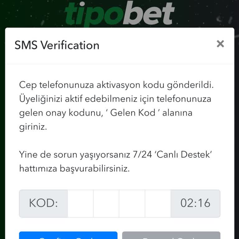 Tipobet GSM Aktivasyon Kodu