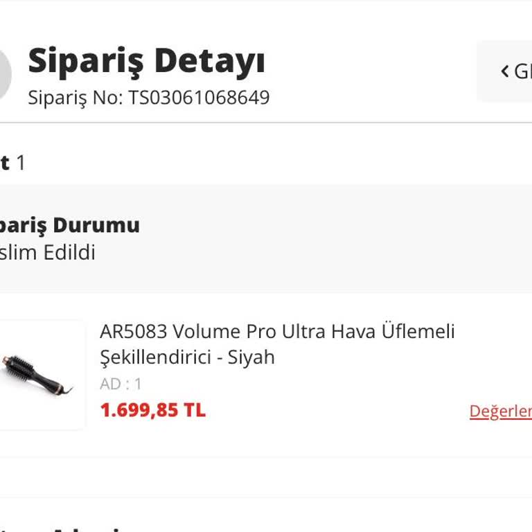 Arzum Firması İade Edilen Ürünün Ödemesini Yapmıyor