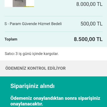 Sahibinden.com Param Güvende Mağduriyeti