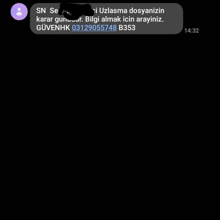 Güven Hukuk (Sms) Yanlış Gönderilen Hukuki Mesajla İlgili Şikayet