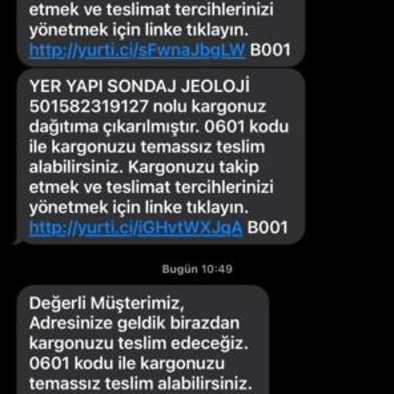Yurtiçi Kargo'nun, Teslimat Kodu Başkasına, Kargo Başkasına Hizmeti!