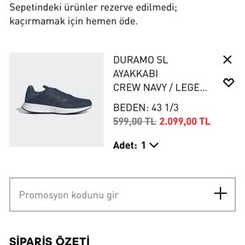 Adidas Ayakkabı Fiyat Hatası