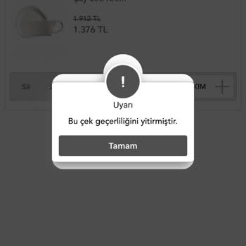 Kütahya Porselen Hediye Çekleri Geçersiz