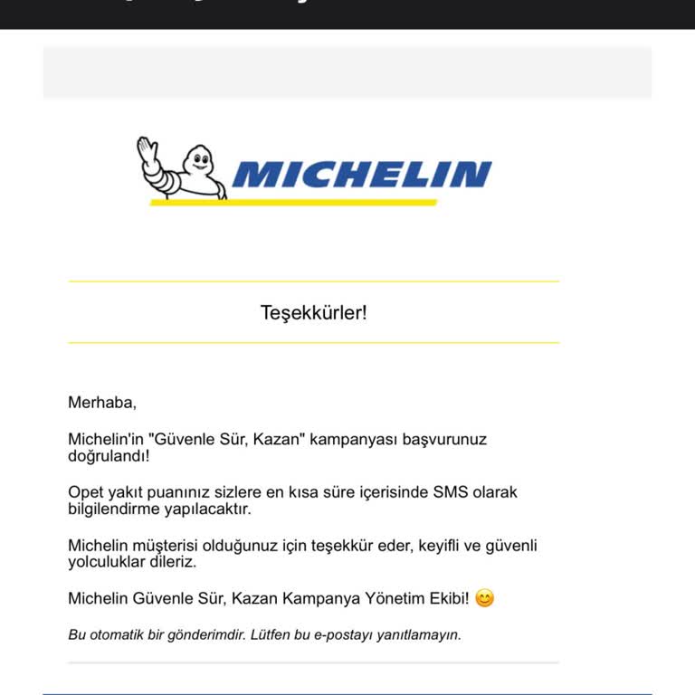 Michelin Yalan Yakıt Kampanyası