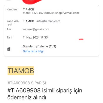 Tiamob Online Sipariş Hayal Kırıklığı