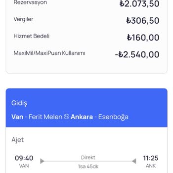 Pazarama Üzerinden Ajet'ten Aldığım Premium Bilette Değişiklik Ücreti