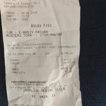 Onvo Televizyon Kurulum İçin Ücret Alma