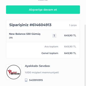 Lavinyaninayakkabilari (Instagram) Değişim İçin Yanıt Alamıyorum