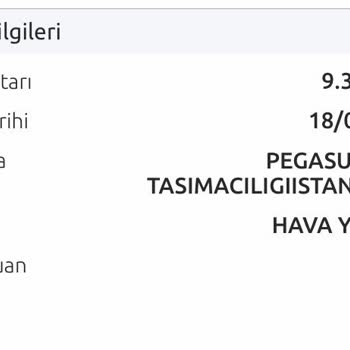 Pegasus 18.06.24 Tarihinde Aldığım Bilet Uygun Fiyat Olması Gerekirken,