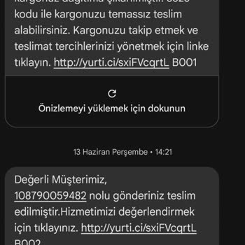 dahadaha.com Soğutucu Çantanın Gelmemesi