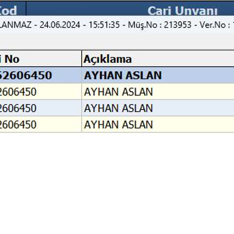 Zirve Yazılım Zirve KDV Ve Miktar Hatası