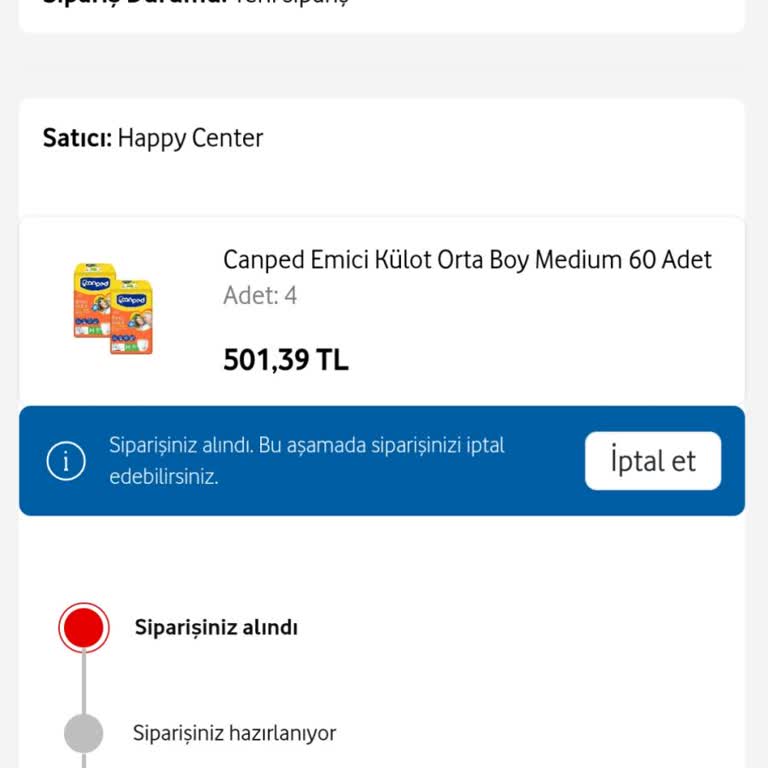 Vodafone Her Şey Yanımda Canped Medium Külotlu Bez