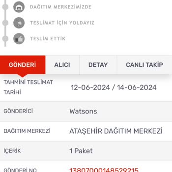 Watsons Online: 16 Gündür Teslim Edilmeyen Sipariş Ve İade Sorunu