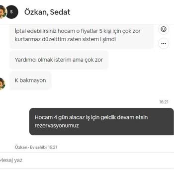 Airbnb Rezervasyon Yaptığım Evin Fiyat Farkı Çıkarılmasından İptali Ve İadesi