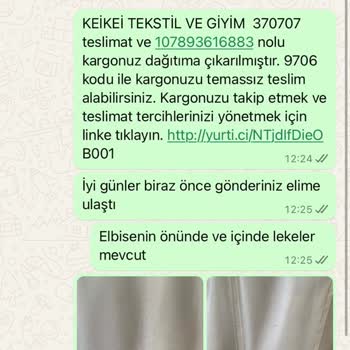Keikei Kusurlu Ürün Gönderimi Ve Markaya Ulaşamama