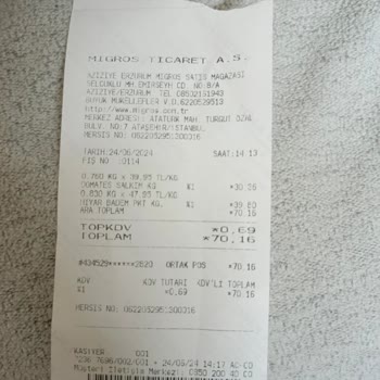 Migros'ta Satılan Meyve Sebzelerin Çürük Çıkması