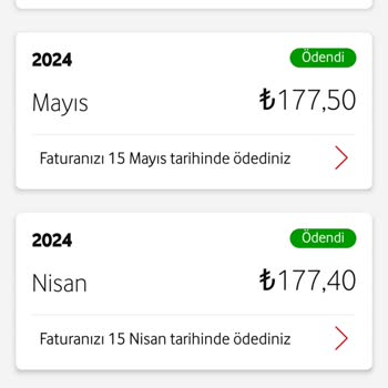 Vodafone Yüksek Fatura Bedeli