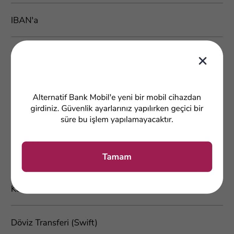 Alternatif Bank Hesabımdaki Paranın Transferine İzin Vermiyor