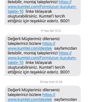 Kumtel Ankastre İçin Kuruluma Geleceğiz Deyip Bizi 1 Ay Oyalaması