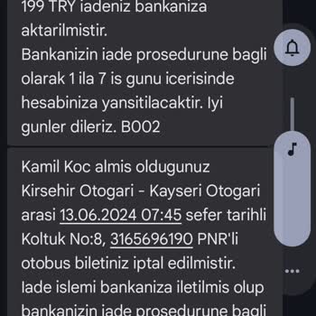 Obilet Mağduru Asla Almam