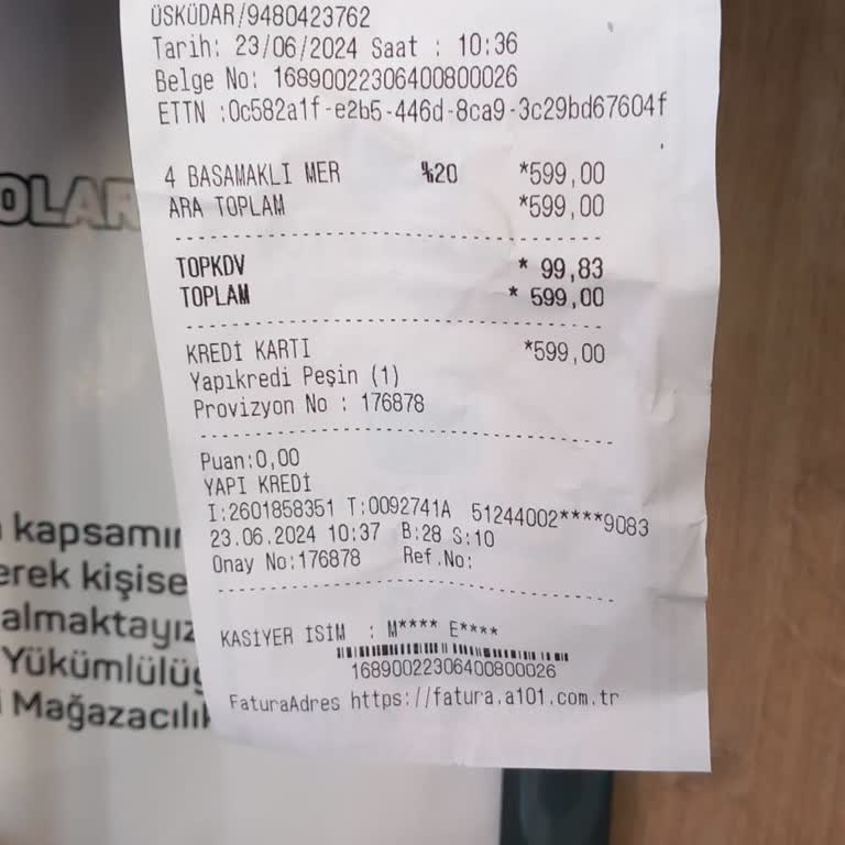 A101 Mağazadan Alına Ürünün İade Sıkıntısı