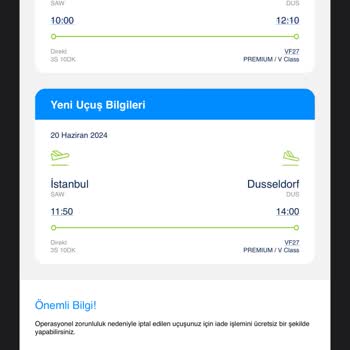 Ajet (Anadolu Jet) Sabiha Gökçen Düsseldorf, Köln Ankara Uçuşları Mağduriyeti