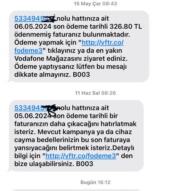 Hem Vodafone Hem Turkcell Faturası Ödüyorum