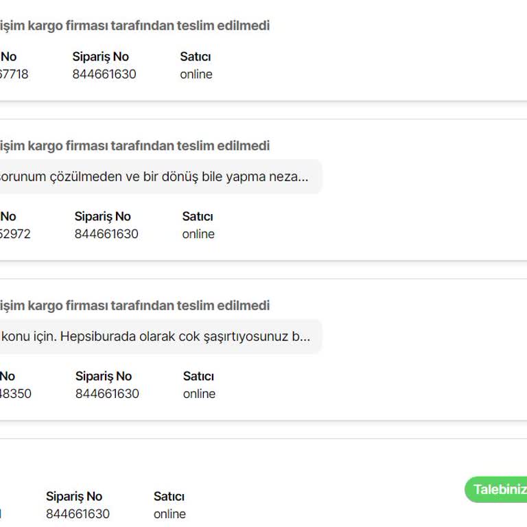 Hepsiburada Ve Hepsijet Mağduriyeti