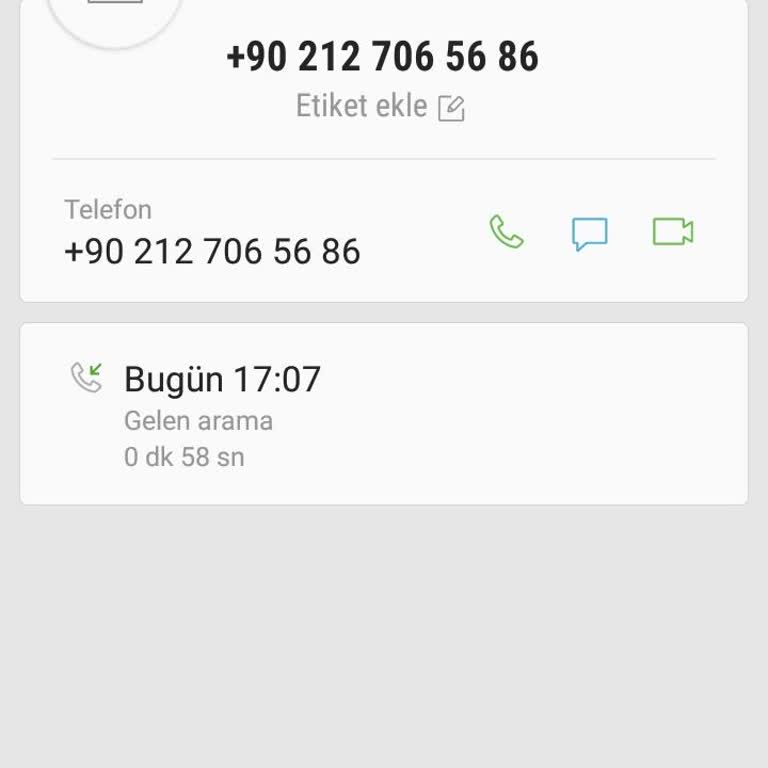 0212 706 56 86 Gelen Yanıltıcı Arama