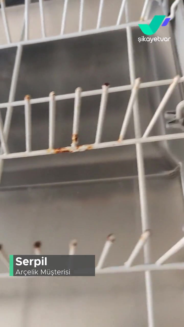 Arçelik Bulaşık Makine Sepeti Paslanma Sorunu videonun kapak resmi
