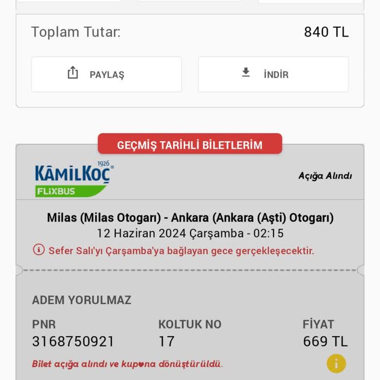 Obilet'te İade Sürecinde Yaşanan Sorunlar