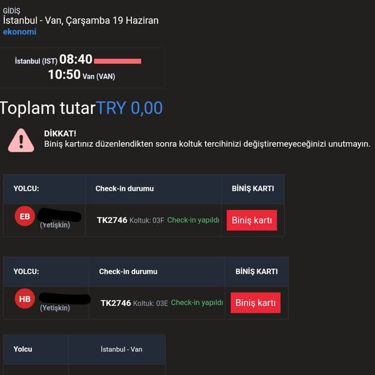 Türk Hava Yolları Koltuk Mağduriyeti