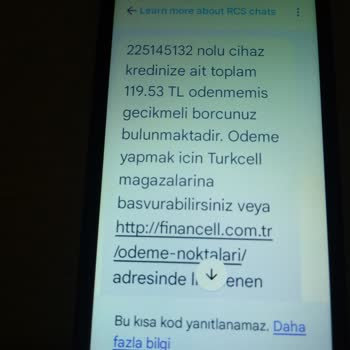 Turkcell Financell Cihaz Kredisinin İptali