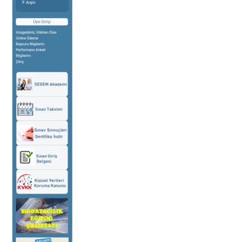 SEGEM İnternet Sitesine Ulaşamıyorum