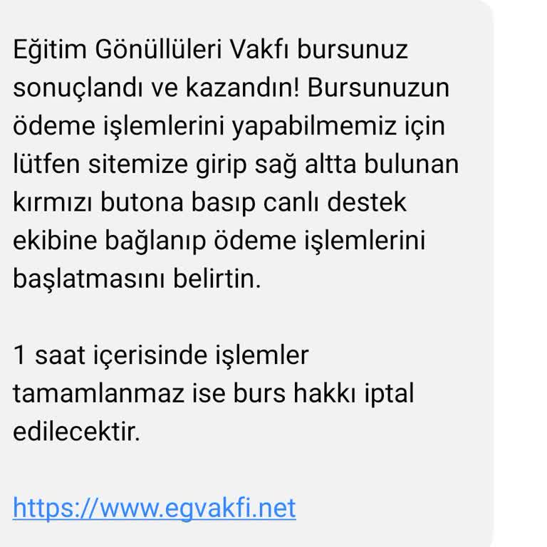 Eğitim Gönüllüleri Vakfı (Burs Başvuru) Eğitim Gönüllüleri Vakfının Vermekle Vadettiği Burs.